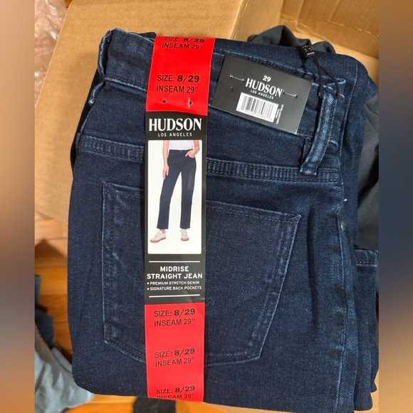 Hudson Jeans Dark Blue Straight Leg Women Jeans - Picture 3 of 3